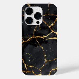 Funda Para iPhone 14 Pro De Case-Mate Japonés KintAhora Negro Y Oro