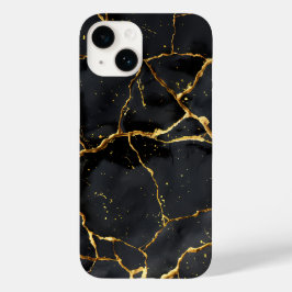 Funda Para iPhone 14 De Case-Mate Japonés KintAhora Negro Y Oro