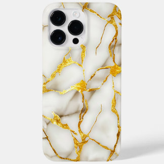Funda Para iPhone 14 Pro Max De Case-Mate Japonés KintAhora Oro Blanco