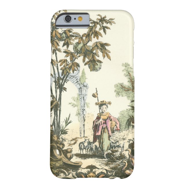 Funda De Case-Mate Para iPhone Jardín asiático con mujeres y animales (Reverso)