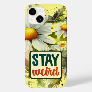 Funda Para iPhone 14 De Case-Mate Jardín Botánico de Daisy "Stay Weird"
