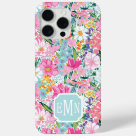 Funda Para iPhone 15 Pro Max Jardín Colorido Monogramado
