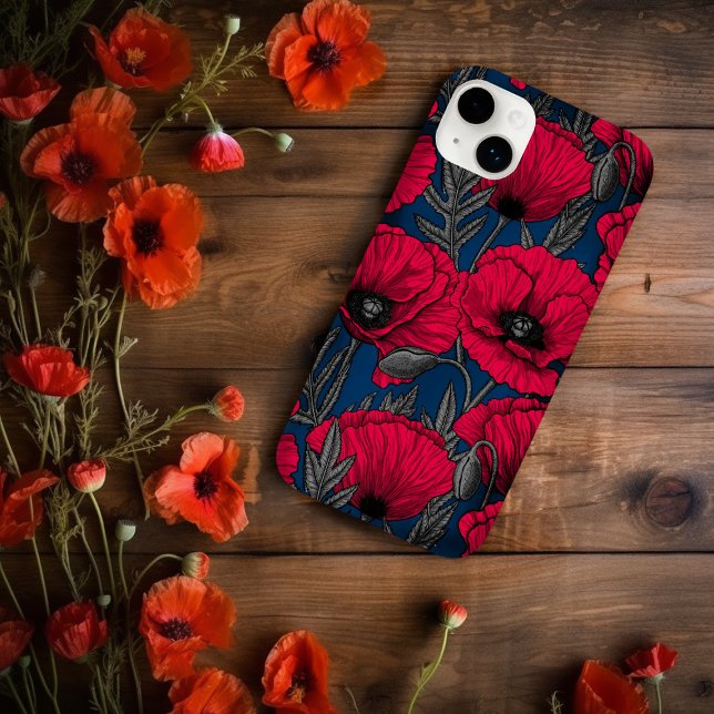 Funda De Case-Mate Para iPhone Jardín de adormidera nocturno (Subido por el creador)