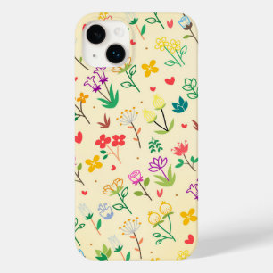 Funda Para iPhone 14 Plus De Case-Mate Jardín de Amor Flores de Primavera & Corazones