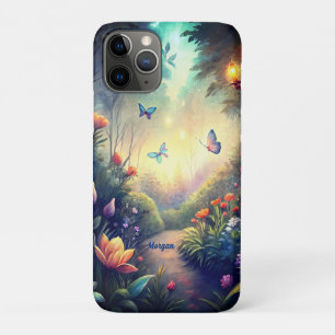 Funda Para iPhone 11 Pro Jardín de Crepúsculo Encantado - Regalo de bosque 