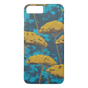 Funda Para iPhone 8 Plus/7 Plus Jardín de flecha dorada con fondo azul