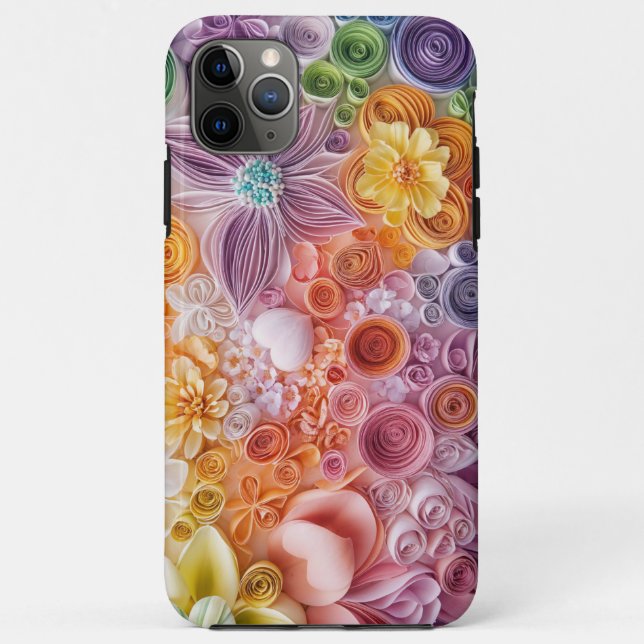 Funda De Case-Mate Para iPhone Jardín de flores (Reverso)