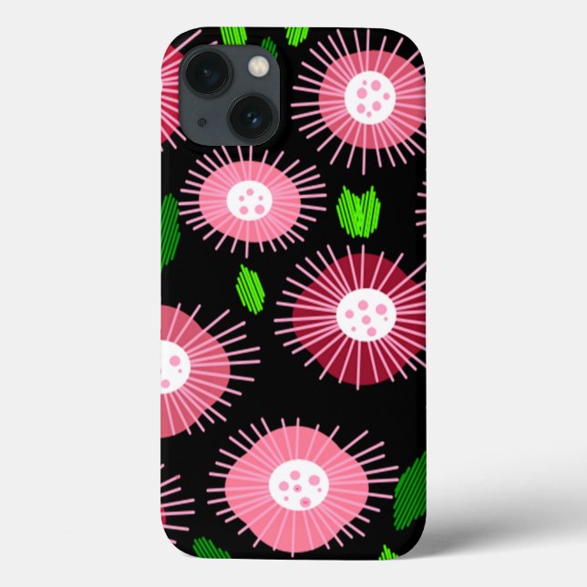 Funda De Case-Mate Para iPhone Jardín de flores de Scandi (Reverso)