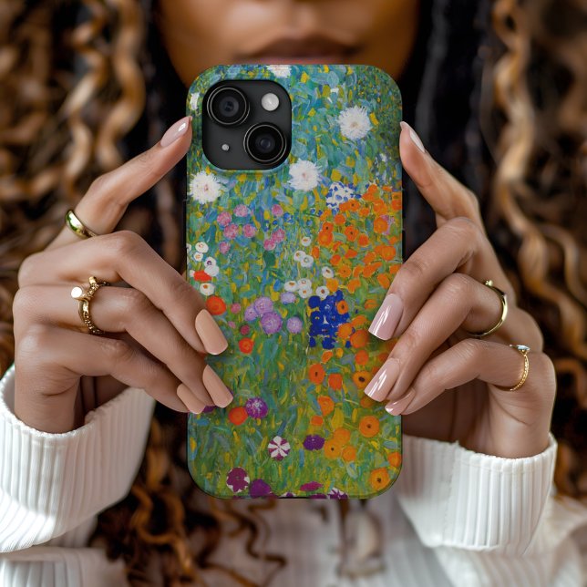 Funda De Case-Mate Para iPhone Jardín de flores | Gustav Klimt (Subido por el creador)