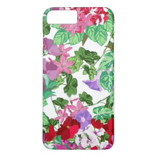 Funda Para iPhone 8 Plus/7 Plus Jardín de flores verdes de verano