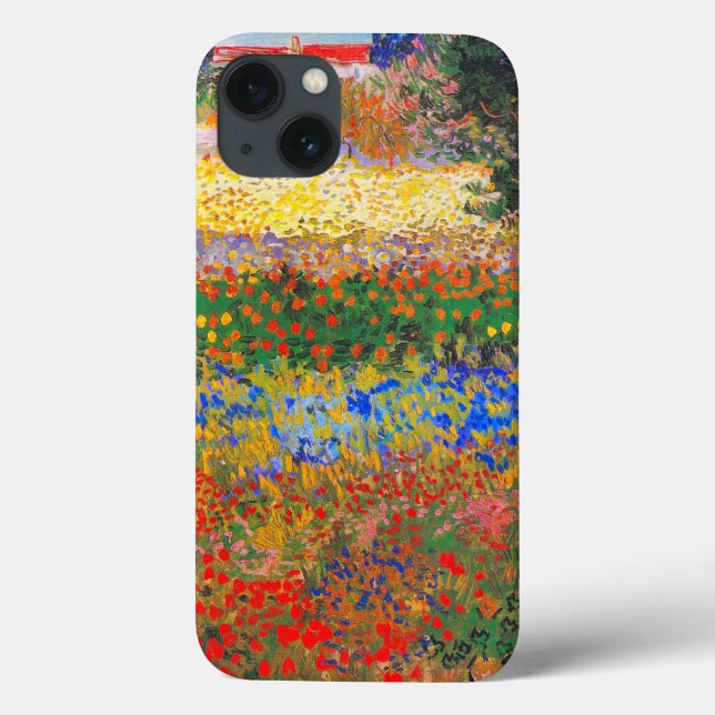 Funda De Case-Mate Para iPhone Jardín de flores Vincent Van Gogh (Reverso)