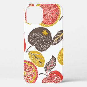 Funda Para iPhone 12 jardín de frutas con ave