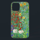 Funda Para iPhone 12 Jardín De Granjas Gustav Klimt Con Pintado De Sunf<br><div class="desc">Jardín De Granjas Gustav Klimt Con Sunflowers Vintage Art Nouveau</div>