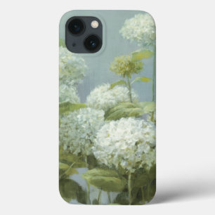 Funda Para iPhone 13 Jardín de Hydrangea Blanca