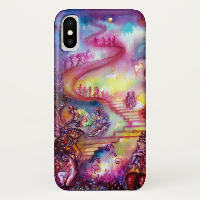 FUNDA DE Case-Mate PARA iPhone JARDÍN DE LAS SOMBRAS PERDIDAS, ESCALONES MÍSTICAS (Reverso)