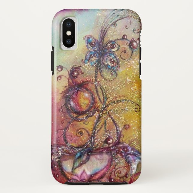 FUNDA DE Case-Mate PARA iPhone JARDÍN DE LAS SOMBRAS PERDIDAS -PLANTA DE MARIPOSA (Reverso)