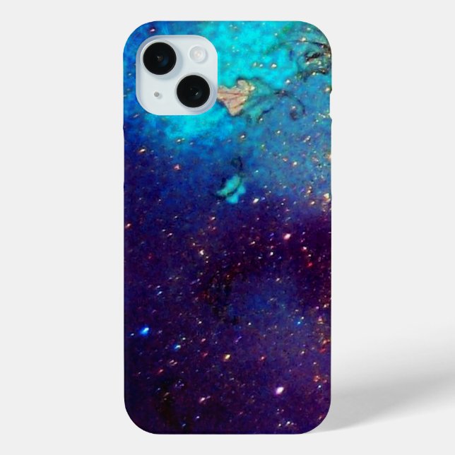 Funda De Case-Mate Para iPhone JARDÍN DE LAS SOMBRAS PERDIDAS -Turquasa azul (Reverso )