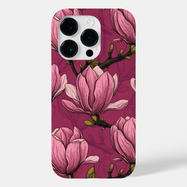 Funda De Case-Mate Para iPhone Jardín de Magnolia (Reverso )