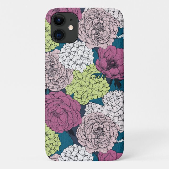 Funda De Case-Mate Para iPhone Jardín de primavera tardía (Reverso)