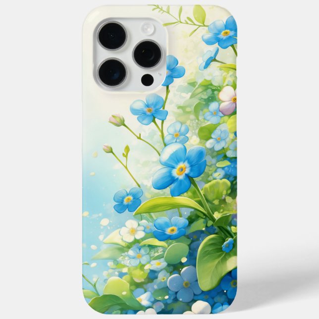 Funda De Case-Mate Para iPhone Jardín de Recuerdos Nomeolvides (Reverso )