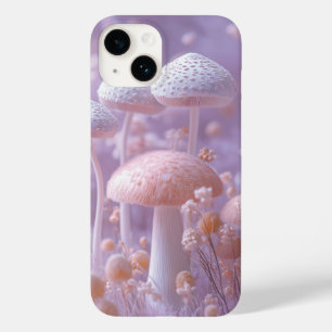 Funda Para iPhone 14 De Case-Mate Jardín etéreo de hongos, fantasía suave pastel