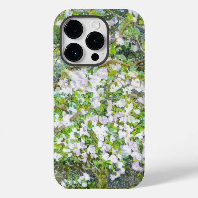 Funda De Case-Mate Para iPhone Jardín floreciente (Reverso )