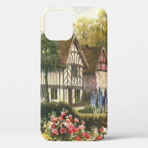 Funda Para iPhone 12 Jardín Formal de Arquitectura Vintage Cottage Ingl