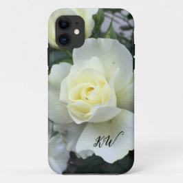 Funda Para iPhone 11 Jardín fotográfico blanco Rosa