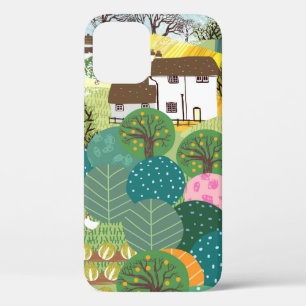 Funda Para iPhone 12 Jardín, granja, naturaleza y campo. Vintage
