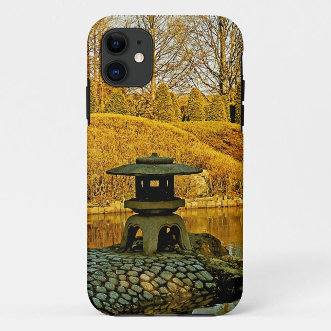 Funda De Case-Mate Para iPhone Jardín japonés (Reverso)