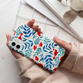 Funda Para iPhone 13 Jardín mágico - rojo y turquesa