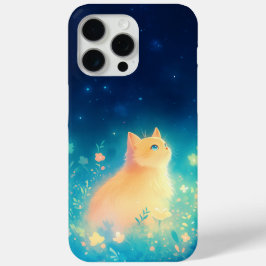 Funda Para iPhone 15 Pro Max Jardín Místico del Gato Naranja
