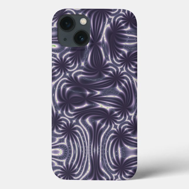 Funda De Case-Mate Para iPhone Jardín púrpura (Reverso)