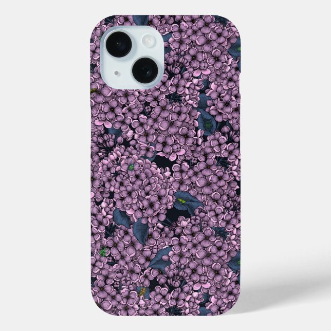 Funda De Case-Mate Para iPhone Jardín Violet Lilac (Reverso )