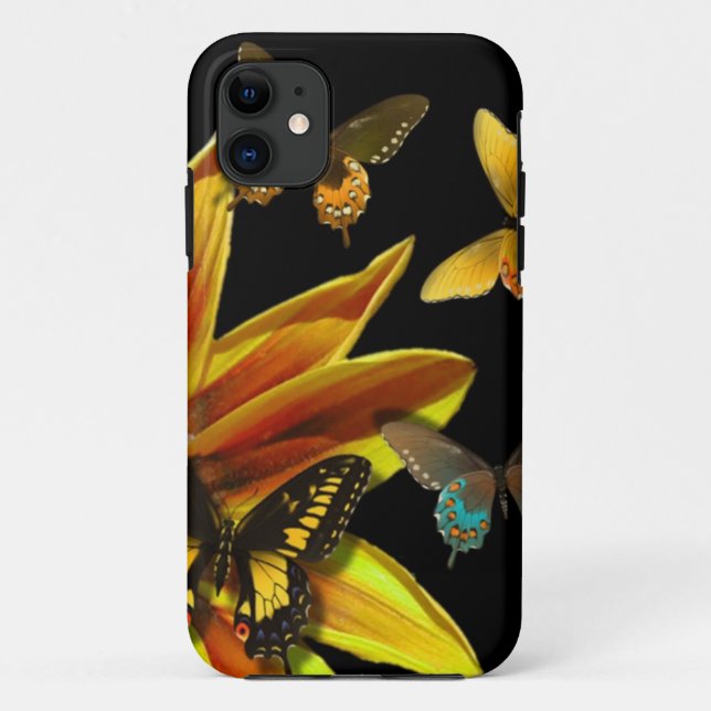 Funda De Case-Mate Para iPhone Jardines de mariposa (Reverso)