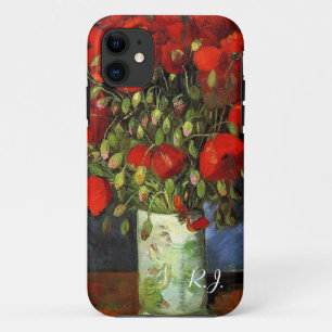 Funda Para iPhone 11 Jarrón con amapolas rojas de Vincent van Gogh.