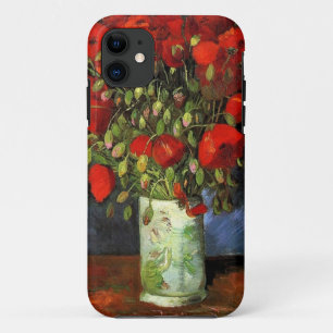 Funda Para iPhone 11 Jarrón con amapolas rojas Vincent van Gogh
