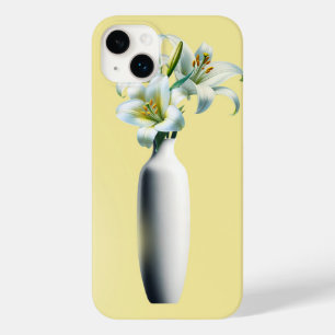Funda Para iPhone 14 Plus De Case-Mate Jarrón Floral de Lirios Amarillos de Pascua