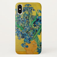 Jarrón Van Gogh con Iris Clasicismo Impresionista