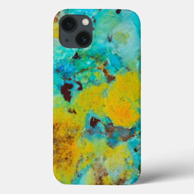 Funda De Case-Mate Para iPhone Jasper Crisocola Azul (Reverso)