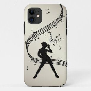 Funda Para iPhone 11 Jazz Dance Golden Music Funda-Mate iPhone Estuche