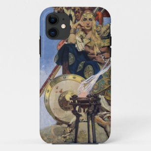 Funda Para iPhone 11 JC Leyendecker Reina Maeve Guerrera Celta