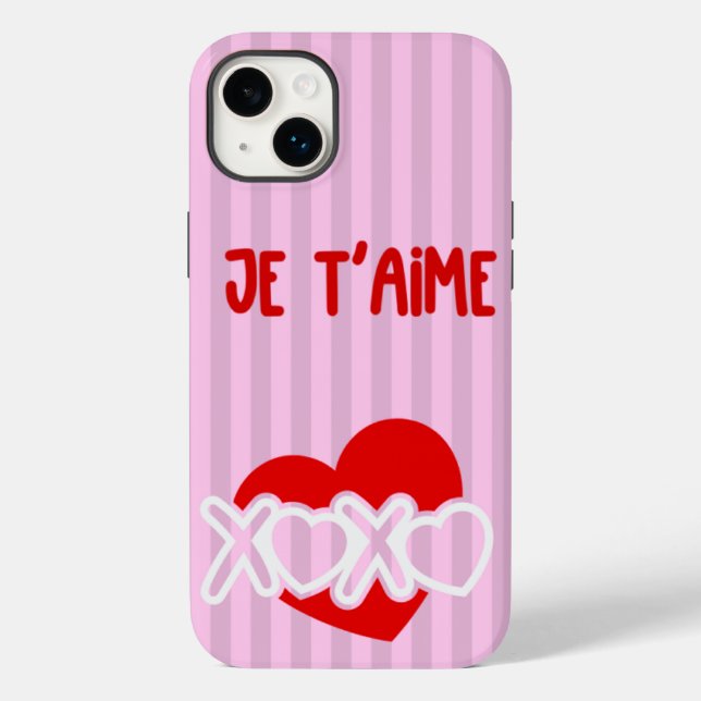 Funda De Case-Mate Para iPhone Je t'aime (Reverso )
