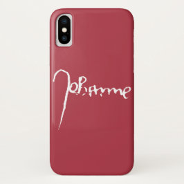 Funda Para iPhone X Jeanne d'Arc Saint Joan Heilige Johanna Signature