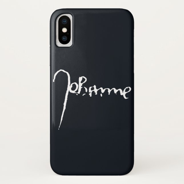 Funda De Case-Mate Para iPhone Jeanne d'Arc Saint Joan Heilige Johanna Signature (Reverso)