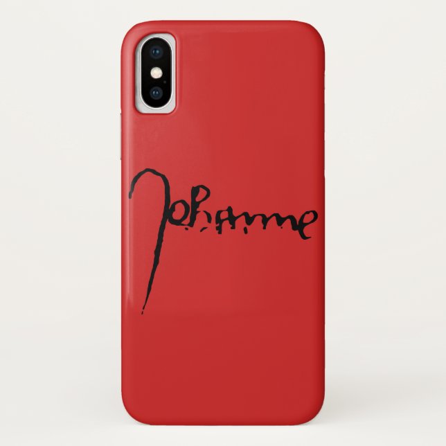 Funda De Case-Mate Para iPhone Jeanne d'Arc Saint Joan Heilige Johanna Signature (Reverso)