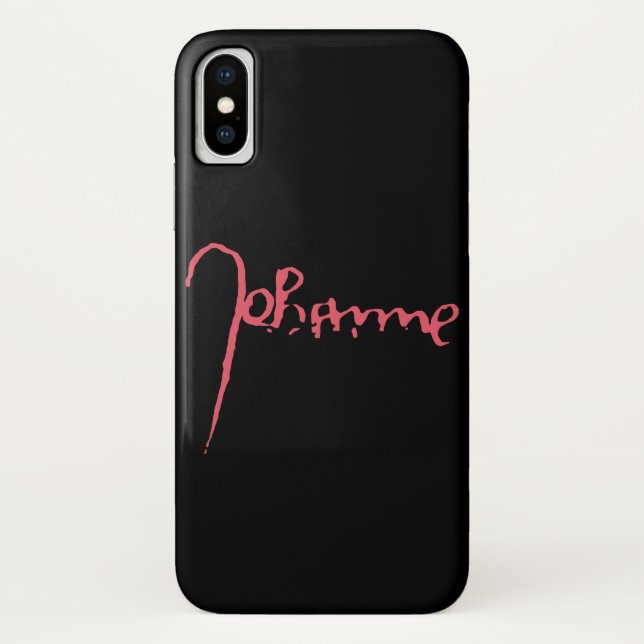 Funda De Case-Mate Para iPhone Jeanne d'Arc Saint Joan Heilige Johanna Signature (Reverso)