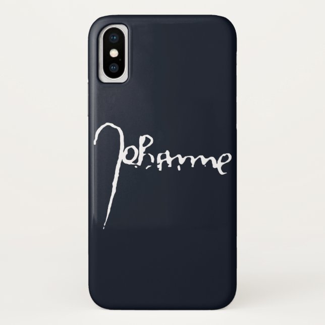 Funda De Case-Mate Para iPhone Jeanne d'Arc Saint Joan Heilige Johanna Signature (Reverso)