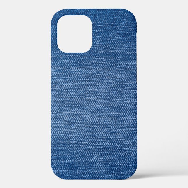 Funda De Case-Mate Para iPhone Jeans de denim azul (Reverso )