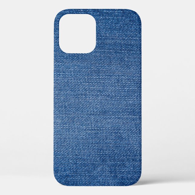 Funda De Case-Mate Para iPhone Jeans de denim azul (Reverso )